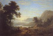 John glover Landscape with piping shepherd painting